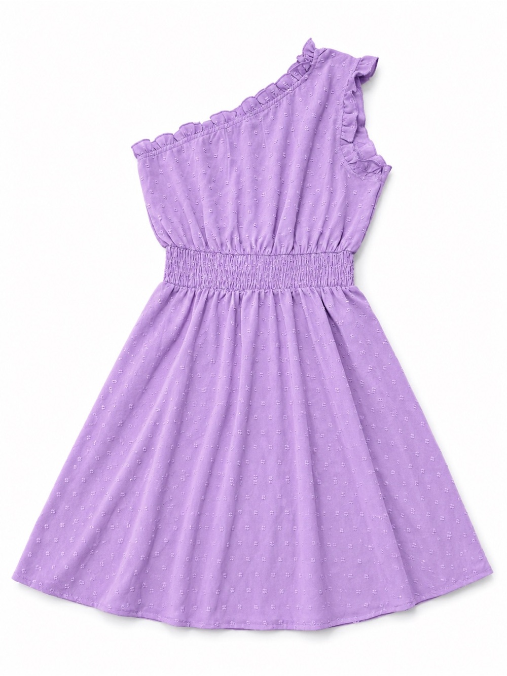 One-Shoulder Lavender Dress
